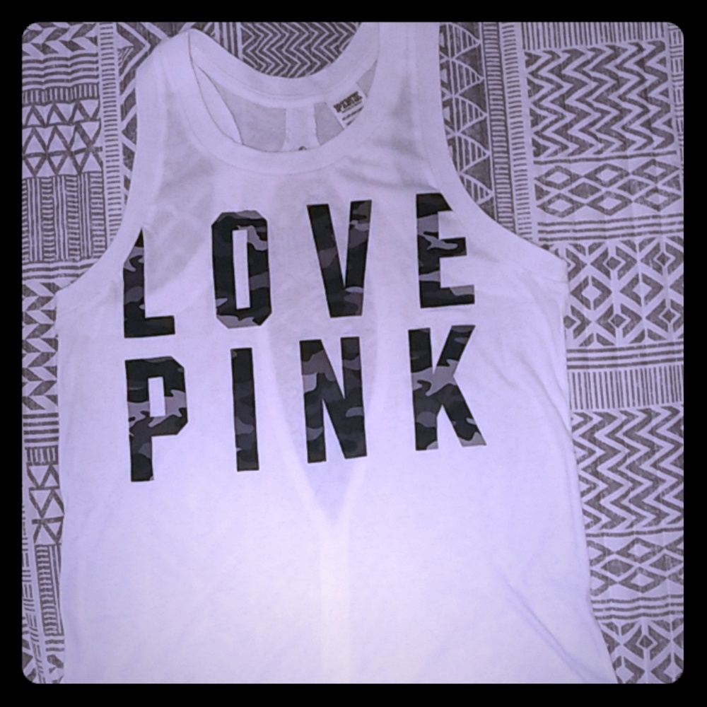 Victoria's secret pink slit back tank